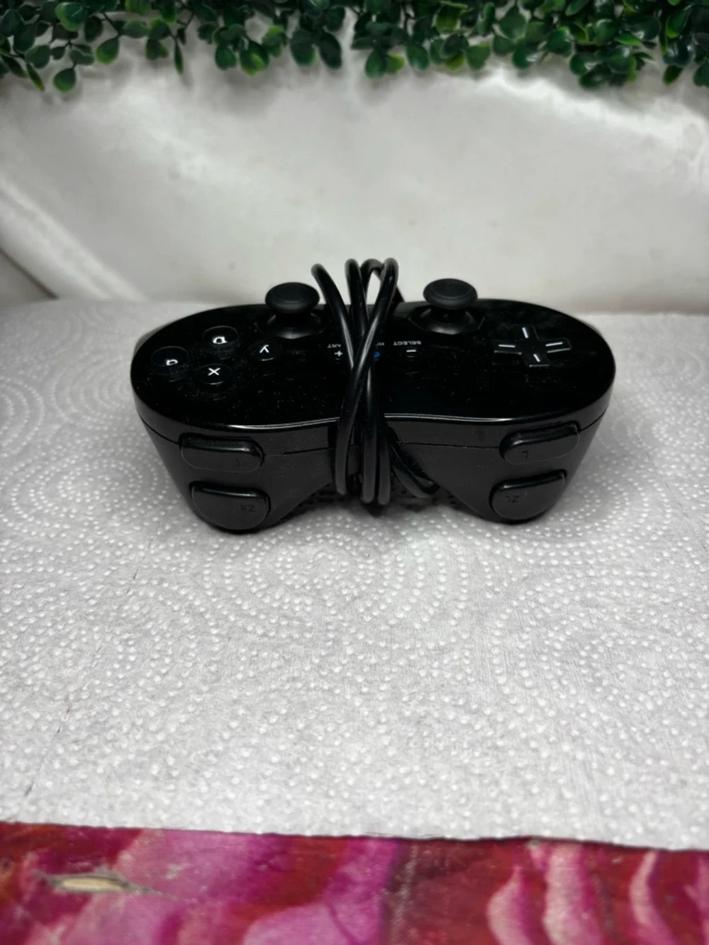 Classic Game Controller Pad Console Joypad For Nintendo Wii Remote Black